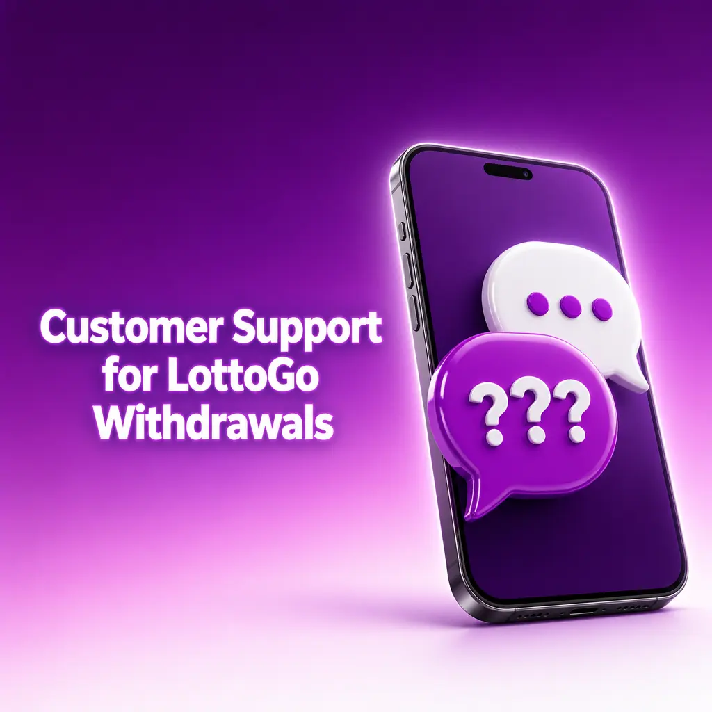 LottoGo customer support channels for withdrawals including live chat, email, and help centre assistance