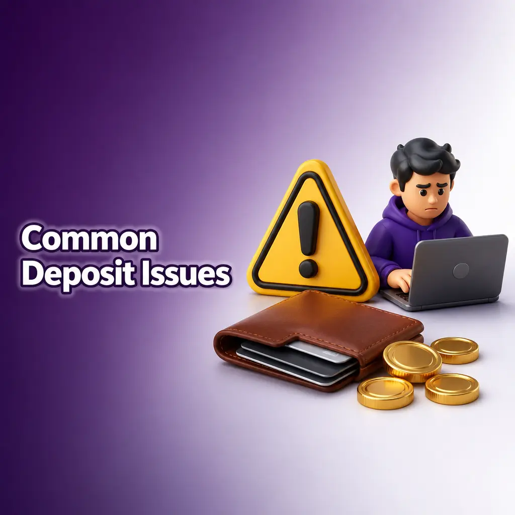 LottoGo common deposit issues including declined cards, verification requirements, and unsupported payment methods