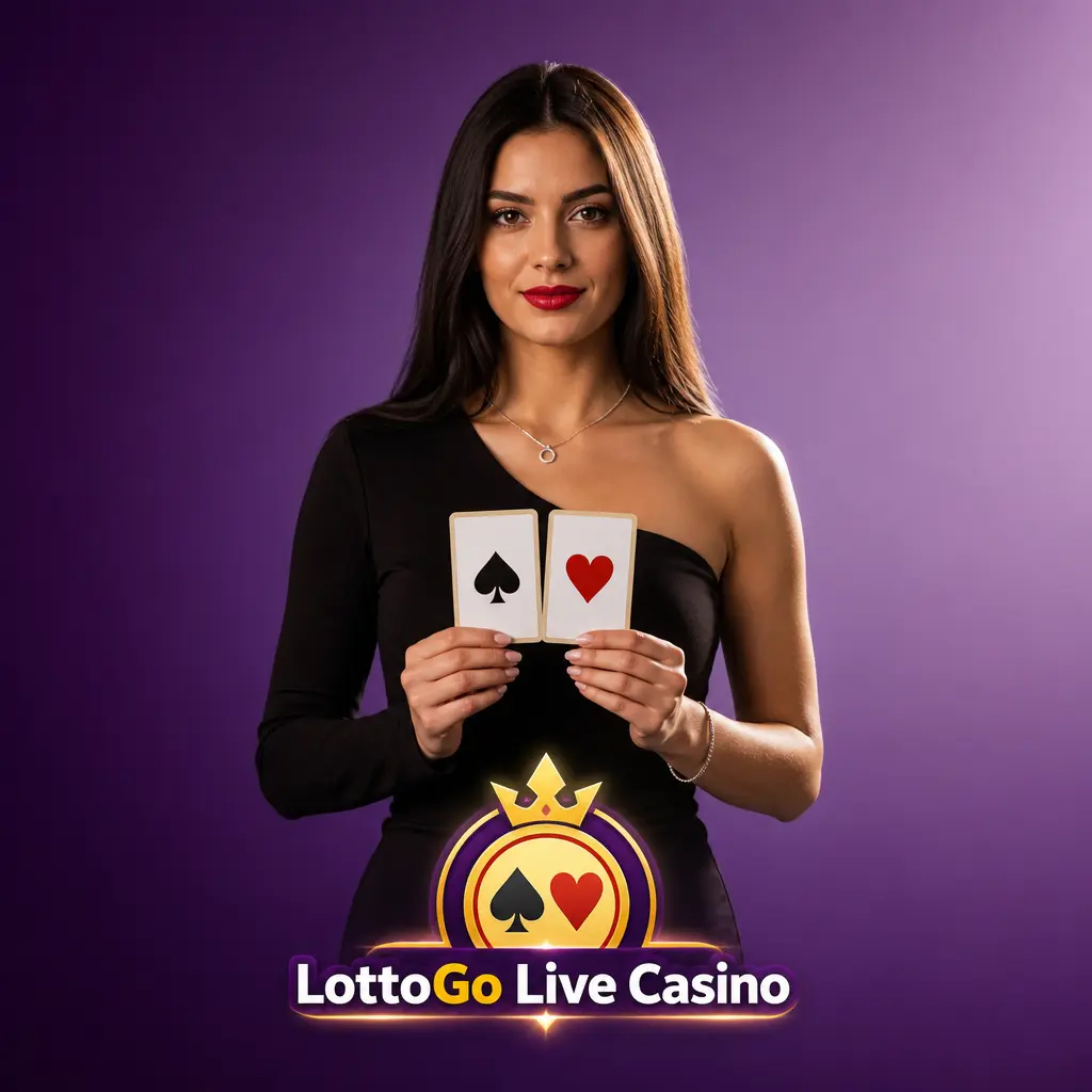 LottoGo live casino lobby featuring Evolution Gaming titles including roulette, blackjack, baccarat, and Crazy Time